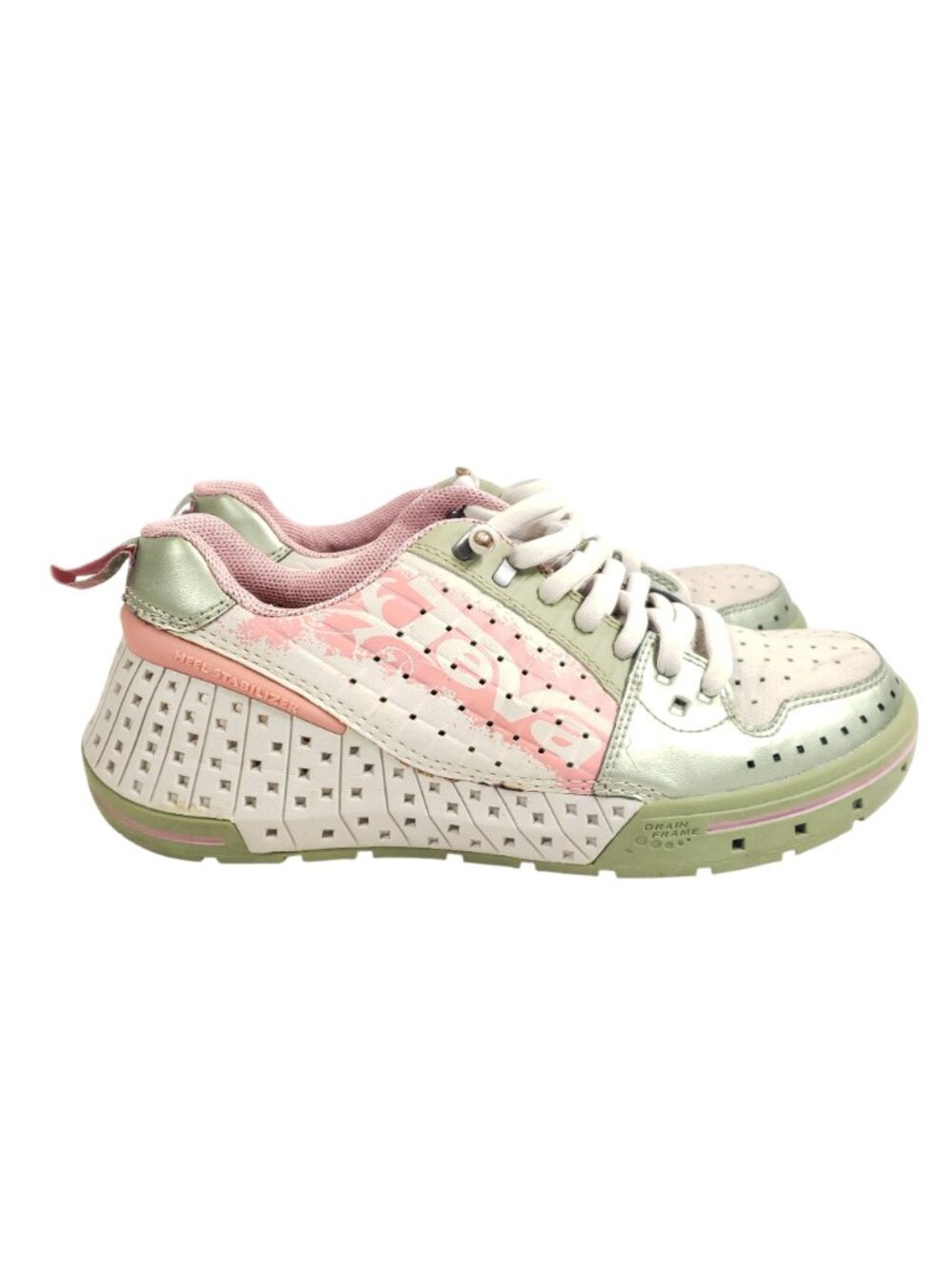 Teva Womens Size 8 Athletic Sneakers Pastel Green & Pink Breathable - Picture 3 of 9